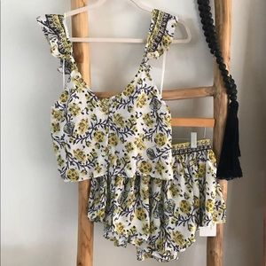 Festival Crop Top and Shorts Set